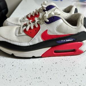 Nike Air Max Sneakers - Red, Purple, White